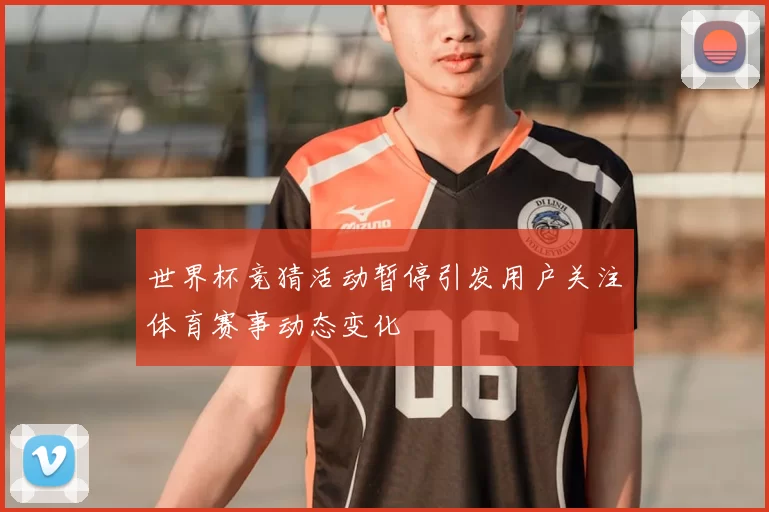 世界杯竞猜活动暂停引发用户关注体育赛事动态变化