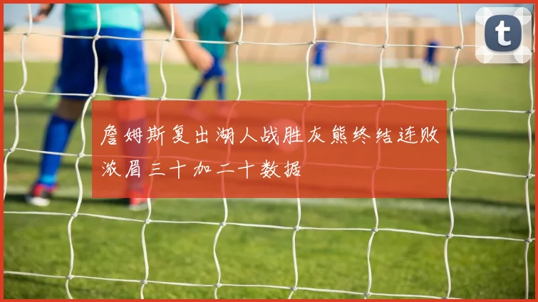 詹姆斯复出湖人战胜灰熊终结连败浓眉三十加二十数据